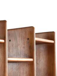 Barker and Stonehouse Zerina Walnut Wood Bookshelf in Brown - thumbnail 3