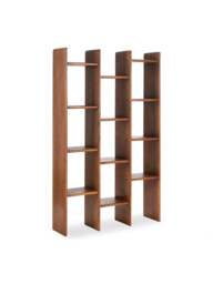 Barker and Stonehouse Zerina Walnut Wood Bookshelf in Brown - thumbnail 1