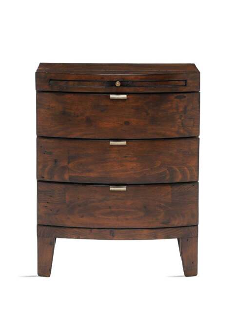 Barker and Stonehouse Navajos Reclaimed Wood 3 Drawer Wide Bedside Chest Of Drawers in Reclaimed Wood/Chestnut Finish, Wood/Metal - image 1