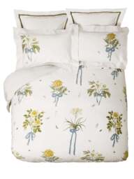 Sanderson Options Cupids Beau Premium Duvet Cover Collection in Quince/Chalk, Size King - thumbnail 2