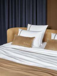 BOSS Home Blinea Duvet Cover White Superking, Cotton, Size Super King