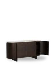 Barker and Stonehouse Nord Marble Effect Sideboard in Brown - thumbnail 1