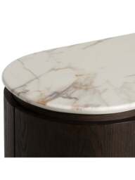 Barker and Stonehouse Nord Marble Effect Sideboard in Brown - thumbnail 3