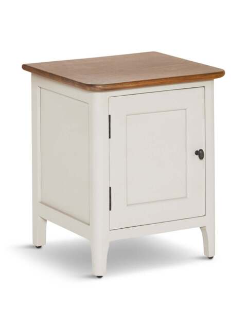 Barker and Stonehouse Mara Right Hand 1 Door Bedside Cabinet in White - image 1