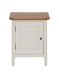 Barker and Stonehouse Mara Right Hand 1 Door Bedside Cabinet in White - thumbnail 2
