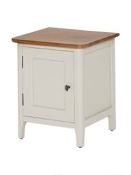 Barker and Stonehouse Mara Right Hand 1 Door Bedside Cabinet in White - thumbnail 4