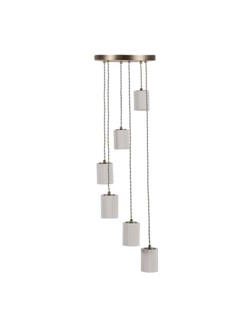 Heal's Reef Porcelain 6 Light Cluster Pendant in White - image 1