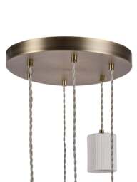 Heal's Reef Porcelain 6 Light Cluster Pendant in White - thumbnail 3