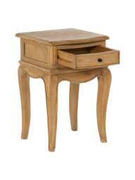 Barker and Stonehouse Cecile Light Wooden French Style 1 Drawer Bedside Table in Neutral - thumbnail 4