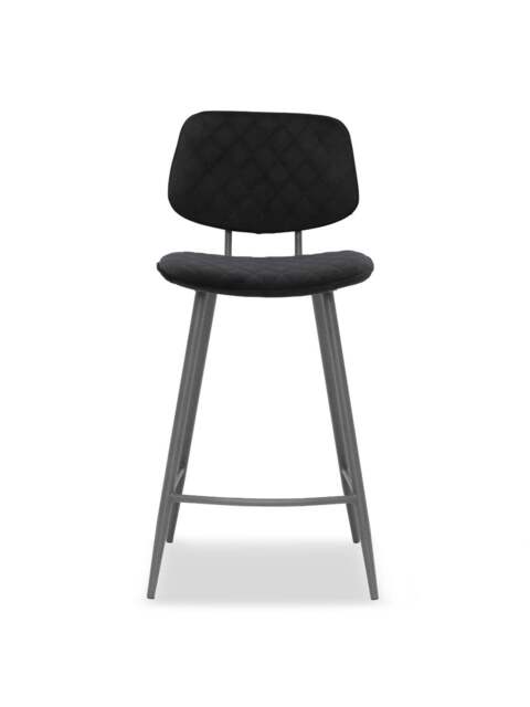 Barker and Stonehouse Archer Velvet Counter Stool in Black - image 1