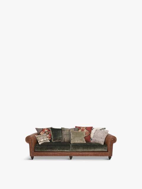 Barker and Stonehouse Tetrad Constable Grand Sofa in Green, Size 4 Seater - image 1