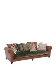 Barker and Stonehouse Tetrad Constable Grand Sofa in Green, Size 4 Seater - thumbnail 2