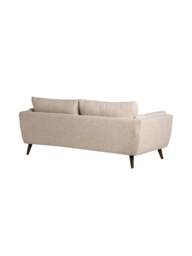 Barker and Stonehouse Malmo Neutral Fabric 3 Seater Sofa in White - thumbnail 3