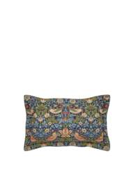 Morris & Co Strawberry Thief Cover Set in Indigo, Size Double - thumbnail 3