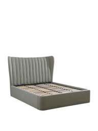 Barker and Stonehouse Horton Fabric King Ottoman Bed Frame in Grey, Polyester/Viscose - thumbnail 4