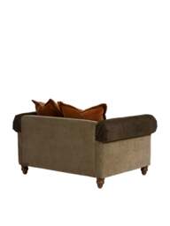 Barker and Stonehouse Pomeroy Fabric Snuggle Chair in Brown - thumbnail 3