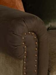 Barker and Stonehouse Pomeroy Fabric Snuggle Chair in Brown - thumbnail 4
