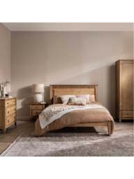 Barker and Stonehouse Selene Mindi Wood Super King Bed Frame in Brown - thumbnail 2
