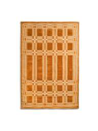 Heal's Loom Rug Ivory in Brown, Wool
