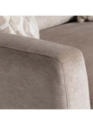 Barker and Stonehouse Tahoma Fabric Snuggle Chair in Neutral, Size 2 Seater - thumbnail 3
