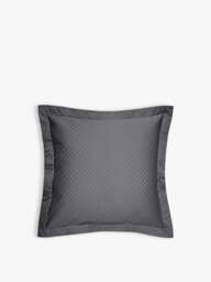 Ralph Lauren Home Wyatt Cushion Cover 65X65 Cl in Silver, Cotton, Size 65x65cm