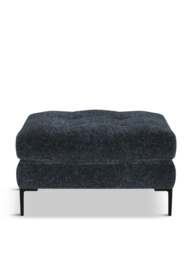Heal's Eton 3 Str Sofa Boucle Space Black Feet in Blue, Velvet