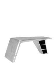 Barker and Stonehouse Aviator Blackhawk Valkyrie Metal Desk in Silver - thumbnail 2