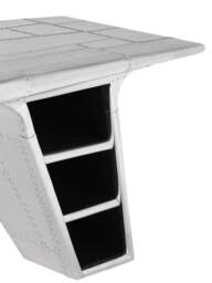 Barker and Stonehouse Aviator Blackhawk Valkyrie Metal Desk in Silver - thumbnail 4