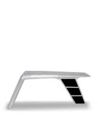 Barker and Stonehouse Aviator Blackhawk Valkyrie Metal Desk in Silver - thumbnail 1