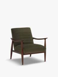 Barker and Stonehouse Hockney Velvet Armchair, in Green