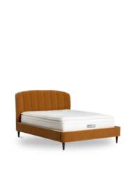 Barker and Stonehouse Reyes Double Bed Frame in Yellow - thumbnail 1