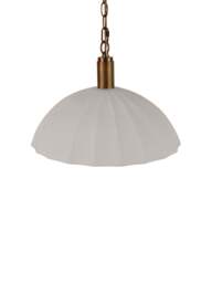 Heal's Hollis Porcelain Pendant /bronze in White