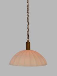 Heal's Hollis Porcelain Pendant /bronze in White - thumbnail 2