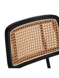 Barker and Stonehouse Paco Rattan Bar Stool in Black - thumbnail 3