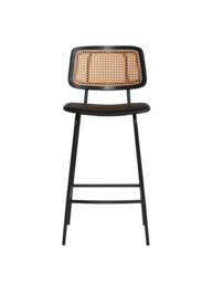 Barker and Stonehouse Paco Rattan Bar Stool in Black - thumbnail 2