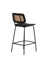 Barker and Stonehouse Paco Rattan Bar Stool in Black - thumbnail 5