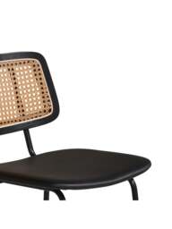 Barker and Stonehouse Paco Rattan Bar Stool in Black - thumbnail 4