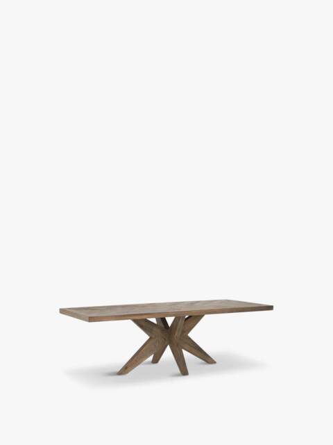 Barker and Stonehouse Oberon Dining Table, Oak Bc Silverback in Brown - image 1
