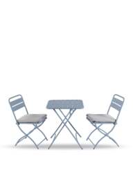 Hartman Urban Folding Bistro Set Dusty in blue - thumbnail 1