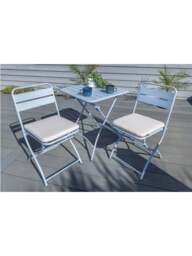 Hartman Urban Folding Bistro Set Dusty in blue - thumbnail 2