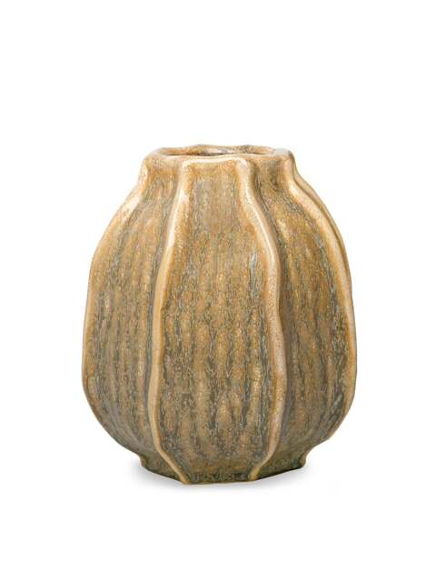 Libra Interiors Colston Reactive Glaze Vase Beige - image 1