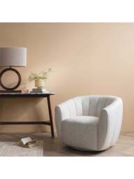 Barker and Stonehouse Fontana Beige Fabric 1 Seater Armchair in Neutral - thumbnail 2
