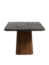 Barker and Stonehouse Trinidad Reclaimed Teak Wood Pedestal Dining Table in Brown - thumbnail 4