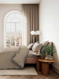 Bedeck of Belfast Fine Linens 400 Thread Count Sateen Plain Dye Cover Set Brown in Truffle, Cotton, Size Double