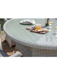 Bramblecrest Monterey 6-Seater Rattan Garden Dining Set in grey - thumbnail 5