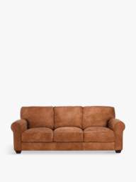 Barker and Stonehouse New Houston 3 Seater Sofa in Hewlett Ranch, Leather - thumbnail 1