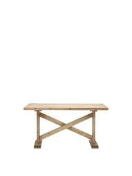 Barker and Stonehouse Newsham Reclaimed Wood Dining Table, Waxed Finish in Grey - thumbnail 3