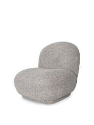 Libra Interiors Simmerton Occasional Chair Grey in Soft Grey/Taupe, Size H78xW85xD8 - thumbnail 1