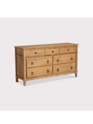 Barker and Stonehouse Selene Mindi Wood 7 Drawer Chest in Brown - thumbnail 2