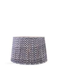 Pacific Lifestyle Chevron Mushroom Pleat Shade in Blue, Size 40cm - thumbnail 1